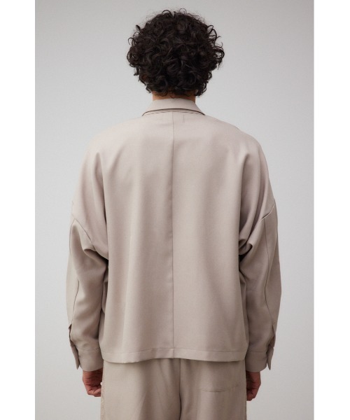 AZUL by moussy（アズールバイマウジー）の「ルーズダブル短丈ジャケット（テーラードジャケット・メンズ・グレー/ベージュ・FREE）」の18枚目の写真
