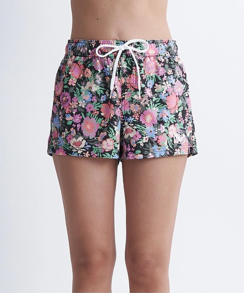 ROXY（ロキシー）の「TO THE SUN SHORTS/ロキシーボタニカル柄ウエストゴムボトムス(水着)（水着・レディース・ブラック/グリーン/イエロー・SMALL/MEDIUM/LARGE）」の16枚目の写真