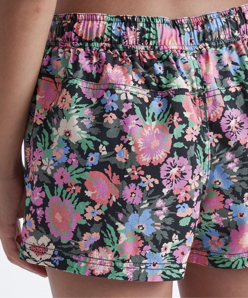ROXY（ロキシー）の「TO THE SUN SHORTS/ロキシーボタニカル柄ウエストゴムボトムス(水着)（水着・レディース・ブラック/グリーン/イエロー・SMALL/MEDIUM/LARGE）」の18枚目の写真