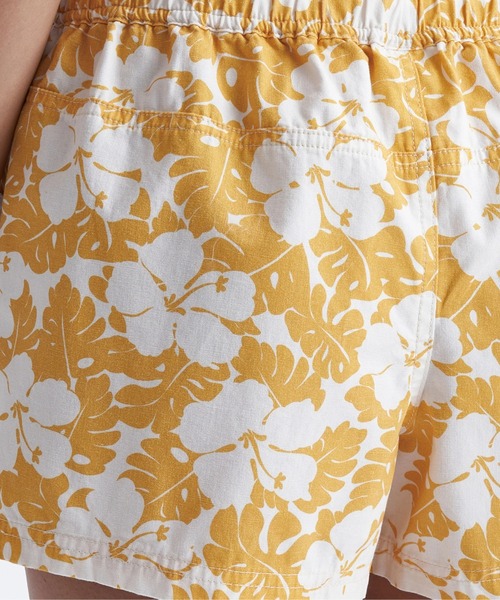 ROXY（ロキシー）の「TO THE SUN SHORTS/ロキシーボタニカル柄ウエストゴムボトムス(水着)（水着・レディース・ブラック/グリーン/イエロー・SMALL/MEDIUM/LARGE）」の12枚目の写真