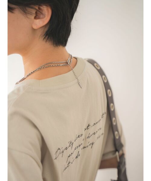 Ungrid（アングリッド）の「オーガビッツコットンエンブロイダリーTee（Tシャツ/カットソー・レディース・ブラック/ベージュ/オフホワイト・FREE）」の22枚目の写真