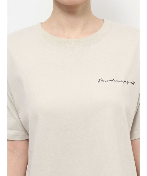 Ungrid（アングリッド）の「オーガビッツコットンエンブロイダリーTee（Tシャツ/カットソー・レディース・ブラック/ベージュ/オフホワイト・FREE）」の11枚目の写真