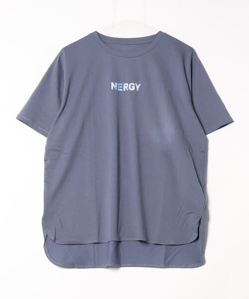 NERGY(ナージー)の「ナージージャパン NERGY オーバーシルエットTシャツ_(Tシャツ/カットソー・レディース・ダークブルー/ライトグレー/アイボリー/ブラック・M/L)」の4枚目の写真