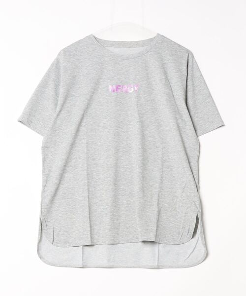 NERGY(ナージー)の「ナージージャパン NERGY オーバーシルエットTシャツ_(Tシャツ/カットソー・レディース・ダークブルー/ライトグレー/アイボリー/ブラック・M/L)」の3枚目の写真