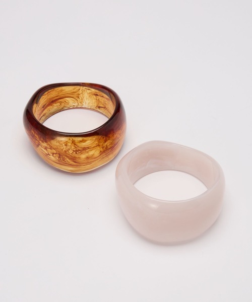 BARNYARDSTORM（バンヤードストーム）の「BARNYARDSTORM / クリアワイドバングル（バングル/リストバンド・レディース・ピンク/ブラウン/クリア・FREE）」の18枚目の写真