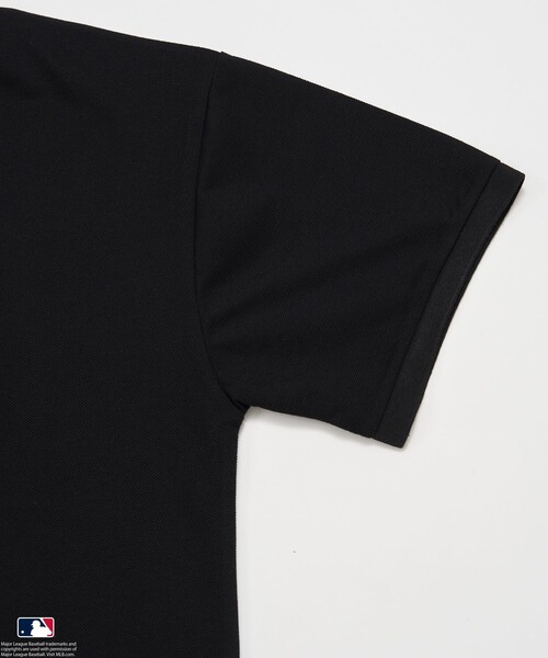 PUBLUX（パブリュクス）の「PUBLUX/パブリュクス MLB 別注 ロゴ刺繍鹿の子ポロシャツ【限定展開】（ポロシャツ・メンズ・ライトグレー/ネイビー/ブラック/チャコールグレー・SMALL/MEDIUM/LARGE）」の13枚目の写真