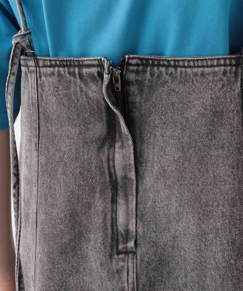 RAGEBLUE（レイジブルー）の「スリットデニムキャミワンピース（ワンピース・レディース・ブルー/ブラック・FREE）」の14枚目の写真
