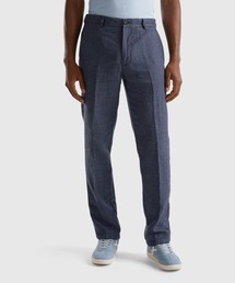 BENETTON (UNITED COLORS OF BENETTON) | リネン先染めストライプパンツ(その他パンツ)