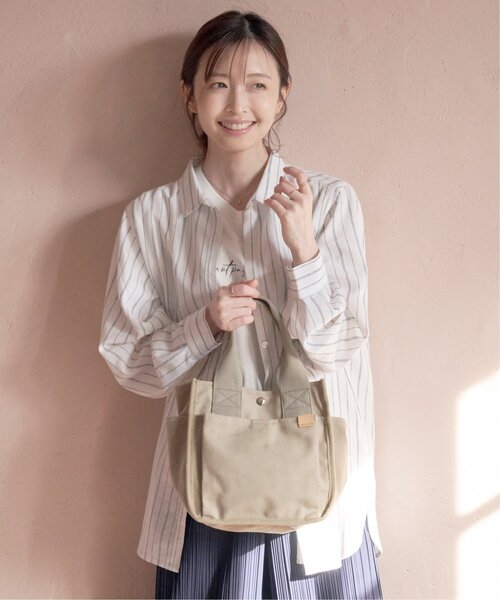 ikka(イッカ)の「フレンチリネンMIX長袖シャツ【抗菌防臭/吸水速乾】(シャツ/ブラウス・レディース・ホワイト/ベージュ/ネイビー/イエロー/ブルー/グリーン・M/L/S)」の9枚目の写真