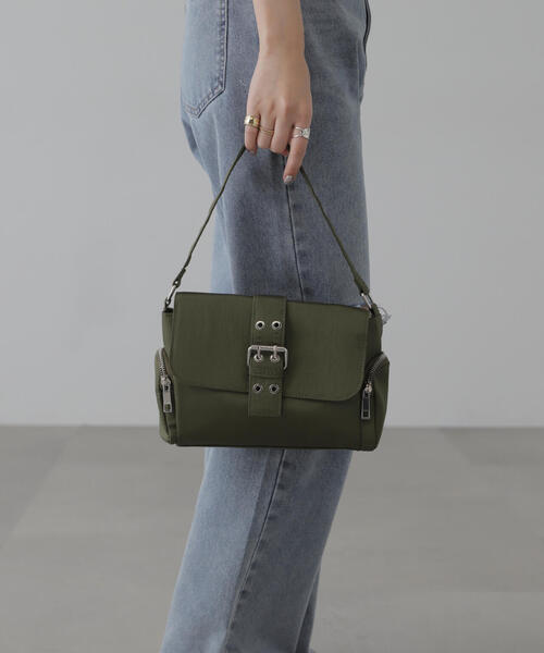 FREE'S MART(フリーズマート)の「◆ハトメベルトバッグ(ショルダーバッグ・レディース・ブラック/カーキ・フリ-)」の21枚目の写真