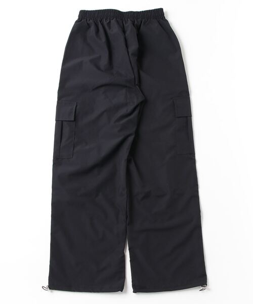 ムラサキスポーツ（ムラサキスポーツ）の「【ムラサキスポーツ限定】KOREA/コリア ナイロンカーゴパンツ ワイドルーズシルエット 韓国ストリート NZ5FKEEPER（カーゴパンツ・レディース・ブラック/カーキ/ピンク・FREE）」の4枚目の写真