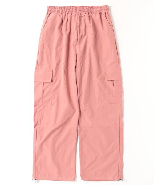 ムラサキスポーツ（ムラサキスポーツ）の「【ムラサキスポーツ限定】KOREA/コリア ナイロンカーゴパンツ ワイドルーズシルエット 韓国ストリート NZ5FKEEPER（カーゴパンツ・レディース・ブラック/カーキ/ピンク・FREE）」の5枚目の写真