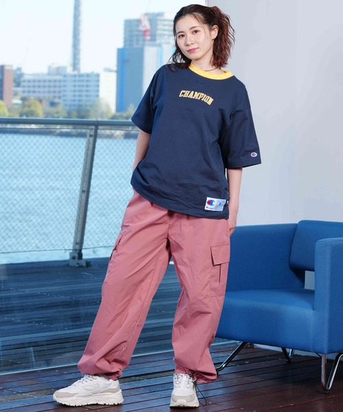 ムラサキスポーツ（ムラサキスポーツ）の「【ムラサキスポーツ限定】KOREA/コリア ナイロンカーゴパンツ ワイドルーズシルエット 韓国ストリート NZ5FKEEPER（カーゴパンツ・レディース・ブラック/カーキ/ピンク・FREE）」の21枚目の写真