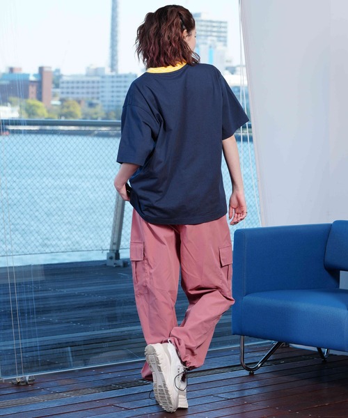 ムラサキスポーツ（ムラサキスポーツ）の「【ムラサキスポーツ限定】KOREA/コリア ナイロンカーゴパンツ ワイドルーズシルエット 韓国ストリート NZ5FKEEPER（カーゴパンツ・レディース・ブラック/カーキ/ピンク・FREE）」の22枚目の写真