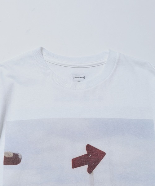 TANGTANG(タンタン)の「【TANGTANG for ADAM ET ROPE'】別注GASATANG LET'SGOCAR10 2KAINI(Tシャツ/カットソー・レディース・ホワイト・S)」の8枚目の写真