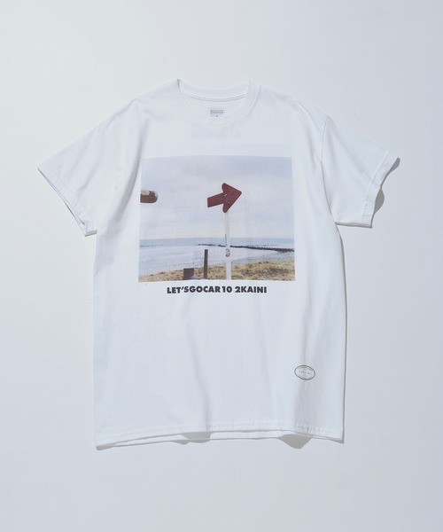 TANGTANG(タンタン)の「【TANGTANG for ADAM ET ROPE'】別注GASATANG LET'SGOCAR10 2KAINI(Tシャツ/カットソー・レディース・ホワイト・S)」の7枚目の写真