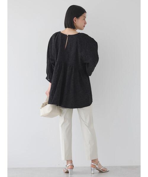 セール】ジャガード袖ボリュームチュニック（チュニック