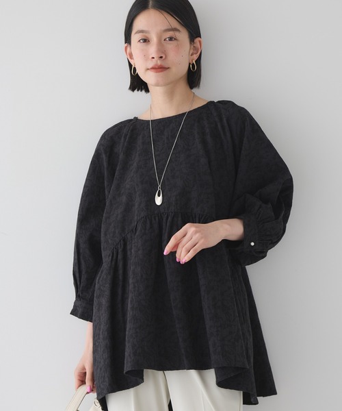 AMERICAN HOLIC(アメリカンホリック)の「ジャガード袖ボリュームチュニック(チュニック・レディース・ブラック・M/L)」の14枚目の写真
