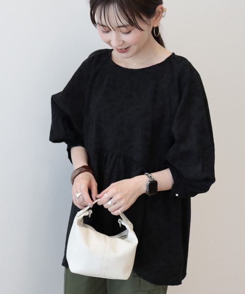 AMERICAN HOLIC(アメリカンホリック)の「ジャガード袖ボリュームチュニック(チュニック・レディース・ブラック・M/L)」の19枚目の写真