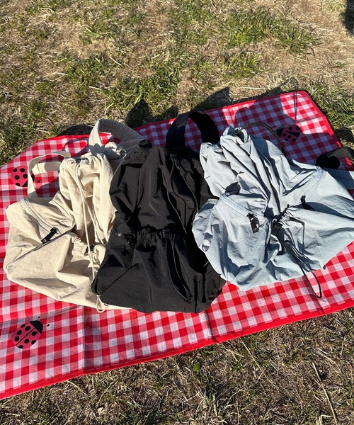 shrita（シュリータ）の「ドロストシャーリングナイロンバックパック（バックパック/リュック・キッズ・ライトブルー/ブラック/ベージュ・FREE）」の6枚目の写真