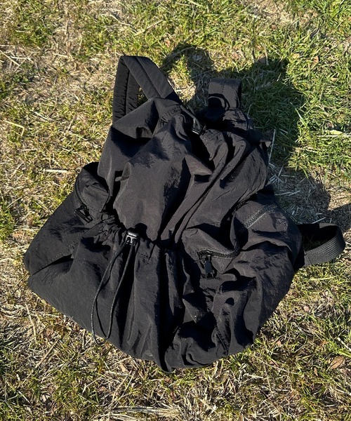 shrita（シュリータ）の「ドロストシャーリングナイロンバックパック（バックパック/リュック・キッズ・ライトブルー/ブラック/ベージュ・FREE）」の12枚目の写真