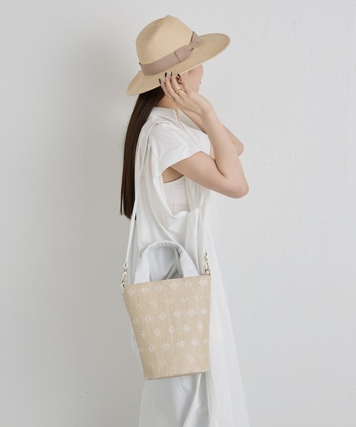 未使用ラシットA4サイズ実用性のあるカゴバッグパナマ2wayトートバッグ Amazon | [ラシット] 実用性のあるカゴバッグ］パナマ2wayトート