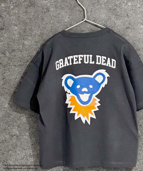 Grateful Dead（グレイトフルデッド）の「GRATEFUL DEAD　グレイトフルデッド　オーバーサイズ　半袖Tシャツ（Tシャツ/カットソー・キッズ・ブラック/ホワイト系/ベージュ/チャコール/ダークグリーン/オフホワイト/パープル/ネイビー/杢グレー/グレー系/ホワイト系1/ホワイト系2/ベージュ系/ダークグリーン系/ブラック系/オレンジ・160cm/150cm/140cm/130cm/120cm/110cm）」の10枚目の写真