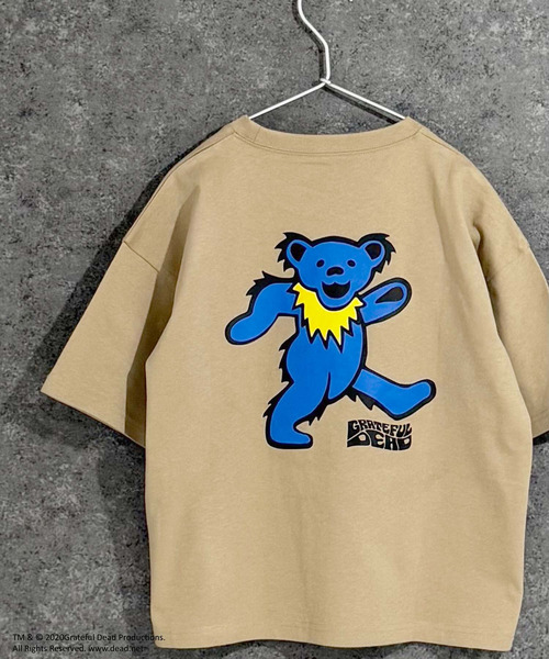 Grateful Dead（グレイトフルデッド）の「GRATEFUL DEAD　グレイトフルデッド　オーバーサイズ　半袖Tシャツ（Tシャツ/カットソー・キッズ・ブラック/ホワイト系/ベージュ/チャコール/ダークグリーン/オフホワイト/パープル/ネイビー/杢グレー/グレー系/ホワイト系1/ホワイト系2/ベージュ系/ダークグリーン系/ブラック系/オレンジ・160cm/150cm/140cm/130cm/120cm/110cm）」の12枚目の写真