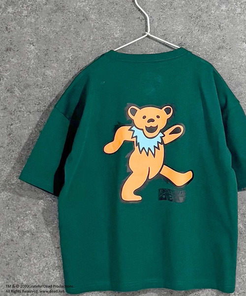 Grateful Dead（グレイトフルデッド）の「GRATEFUL DEAD　グレイトフルデッド　オーバーサイズ　半袖Tシャツ（Tシャツ/カットソー・キッズ・ブラック/ホワイト系/ベージュ/チャコール/ダークグリーン/オフホワイト/パープル/ネイビー/杢グレー/グレー系/ホワイト系1/ホワイト系2/ベージュ系/ダークグリーン系/ブラック系/オレンジ・160cm/150cm/140cm/130cm/120cm/110cm）」の14枚目の写真