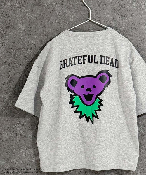Grateful Dead（グレイトフルデッド）の「GRATEFUL DEAD　グレイトフルデッド　オーバーサイズ　半袖Tシャツ（Tシャツ/カットソー・キッズ・ブラック/ホワイト系/ベージュ/チャコール/ダークグリーン/オフホワイト/パープル/ネイビー/杢グレー/グレー系/ホワイト系1/ホワイト系2/ベージュ系/ダークグリーン系/ブラック系/オレンジ・160cm/150cm/140cm/130cm/120cm/110cm）」の8枚目の写真