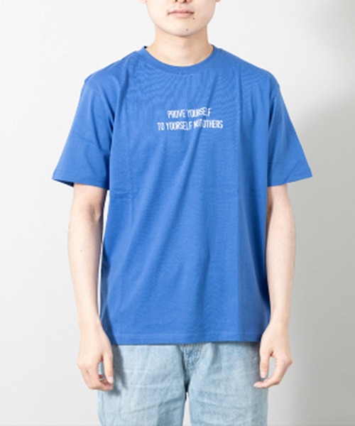 STYLEBLOCK(スタイルブロック)の「(MT097)半袖プリントTシャツ(PROVE)(Tシャツ/カットソー・メンズ・ベージュ/杢グレー/ブルー・LL/M/L)」の3枚目の写真