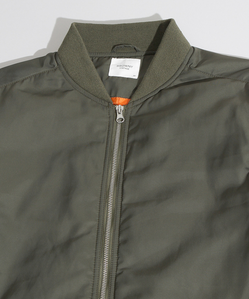 WEGO（ウィゴー）の「WEGO/パデッドロングMA-1（ミリタリージャケット・メンズ・ブラック/カーキ・MEDIUM/LARGE）」の4枚目の写真