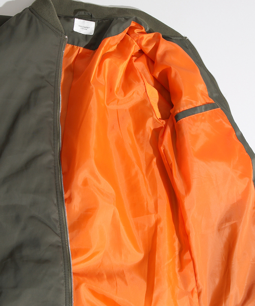 WEGO（ウィゴー）の「WEGO/パデッドロングMA-1（ミリタリージャケット・メンズ・ブラック/カーキ・MEDIUM/LARGE）」の9枚目の写真