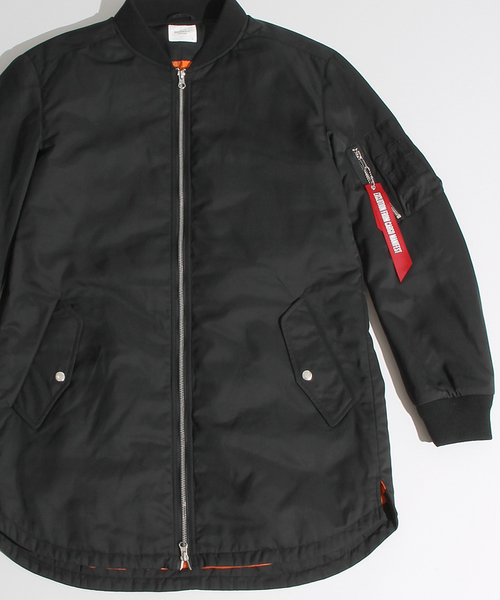 WEGO（ウィゴー）の「WEGO/パデッドロングMA-1（ミリタリージャケット・メンズ・ブラック/カーキ・MEDIUM/LARGE）」の10枚目の写真