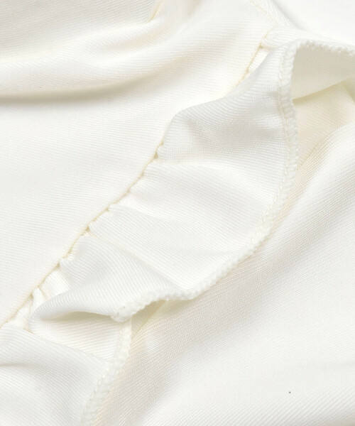 SLAP SLIP（スラップスリップ）の「ジップ付き胸リボンフリルラッシュガード(90~140cm)（ラッシュガード・キッズ・ホワイト/ピンク・100cm/120cm/130cm/140cm/90cm/110cm）」の6枚目の写真