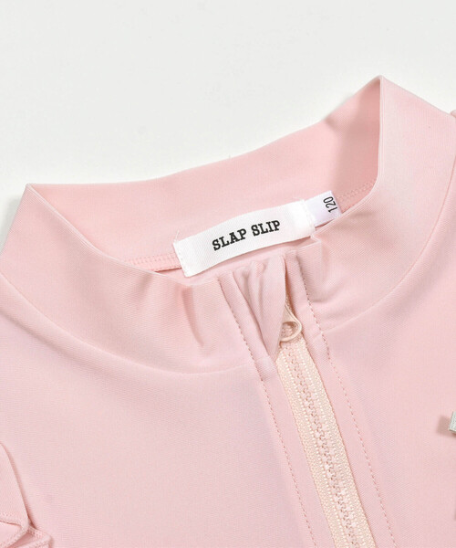 SLAP SLIP（スラップスリップ）の「ジップ付き胸リボンフリルラッシュガード(90~140cm)（ラッシュガード・キッズ・ホワイト/ピンク・100cm/120cm/130cm/140cm/90cm/110cm）」の16枚目の写真