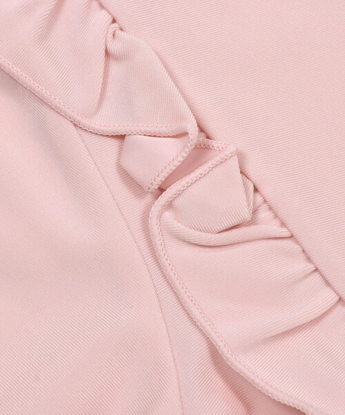 SLAP SLIP（スラップスリップ）の「ジップ付き胸リボンフリルラッシュガード(90~140cm)（ラッシュガード・キッズ・ホワイト/ピンク・100cm/120cm/130cm/140cm/90cm/110cm）」の15枚目の写真