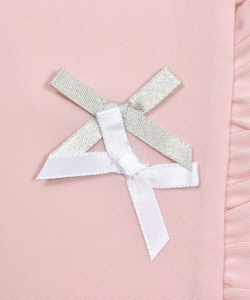 SLAP SLIP（スラップスリップ）の「ジップ付き胸リボンフリルラッシュガード(90~140cm)（ラッシュガード・キッズ・ホワイト/ピンク・100cm/120cm/130cm/140cm/90cm/110cm）」の14枚目の写真