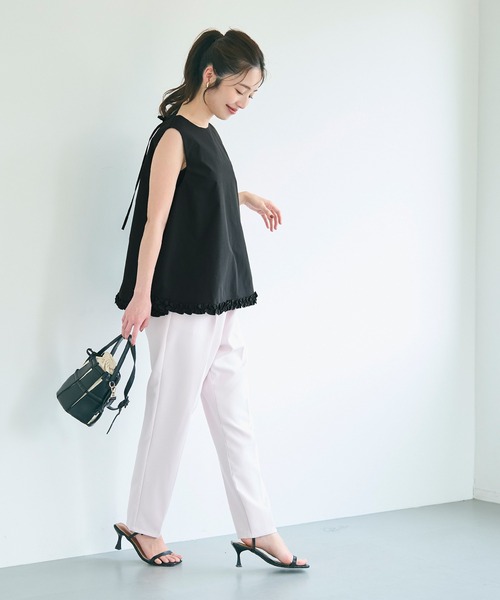 coca（coca）（コカ）の「ホイップフリルAラインブラウス（シャツ/ブラウス・レディース・ホワイト/ブラック/ドット・M/L/S）」の11枚目の写真