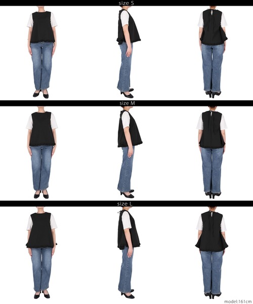 coca（coca）（コカ）の「ホイップフリルAラインブラウス（シャツ/ブラウス・レディース・ホワイト/ブラック/ドット・M/L/S）」の19枚目の写真