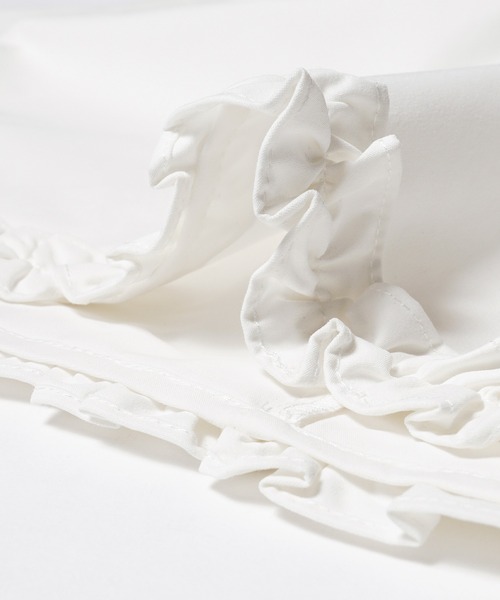 coca（coca）（コカ）の「ホイップフリルAラインブラウス（シャツ/ブラウス・レディース・ホワイト/ブラック/ドット・M/L/S）」の22枚目の写真