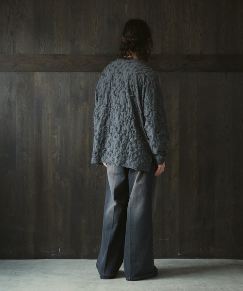 CASPER JOHN（キャスパージョン）の「Damage long T-shirts/ダメージロンT（Tシャツ/カットソー・メンズ・ホワイト/ブラック/グレー・LARGE/MEDIUM/SMALL/X-SMALL）」の20枚目の写真