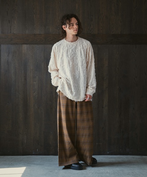 CASPER JOHN（キャスパージョン）の「Damage long T-shirts/ダメージロンT（Tシャツ/カットソー・メンズ・ホワイト/ブラック/グレー・LARGE/MEDIUM/SMALL/X-SMALL）」の11枚目の写真