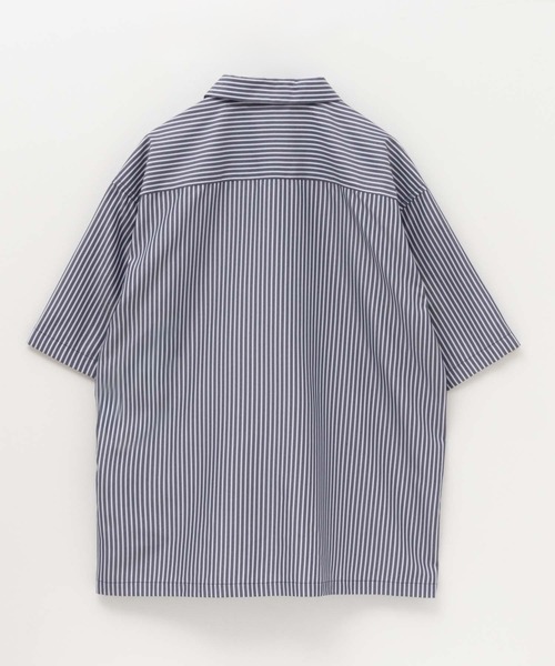 CONVERSE(コンバース)の「CONVERSE ストライプワッペンシャツ(シャツ/ブラウス・メンズ・ホワイト/ネイビー・M/L/XL)」の15枚目の写真