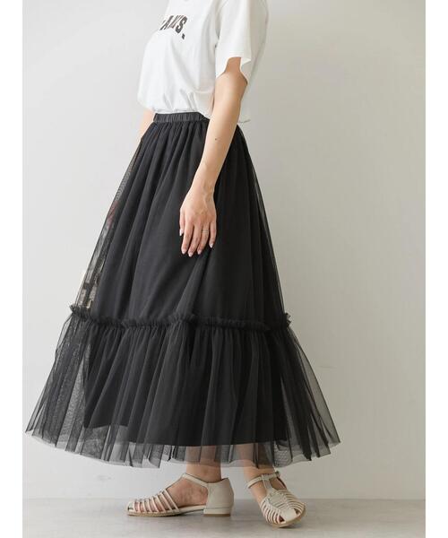チャコット　チュールスカート　ブラック　Mショート チャコット チュールスカート ブラック Mショート 楽天市場