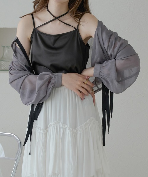 マルチウェイサテンキャミソール／【WEB/EC限定商品】 セール】マルチウェイサテンキャミソール／【WEB/EC限定商品