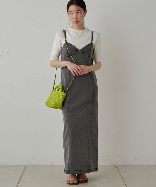 【Loungedress】リブハーフスリーブニット LOUNGEDRESS（ラウンジドレス）の「リブハーフスリーブニット