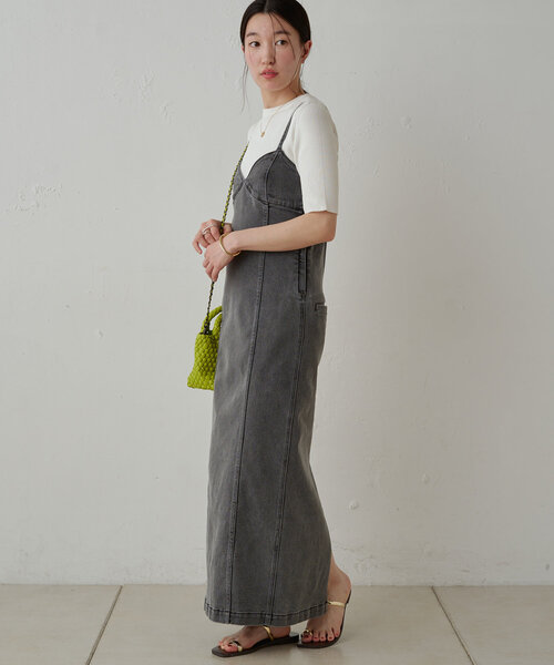 【Loungedress】リブハーフスリーブニット LOUNGEDRESS（ラウンジドレス）の「リブハーフスリーブニット