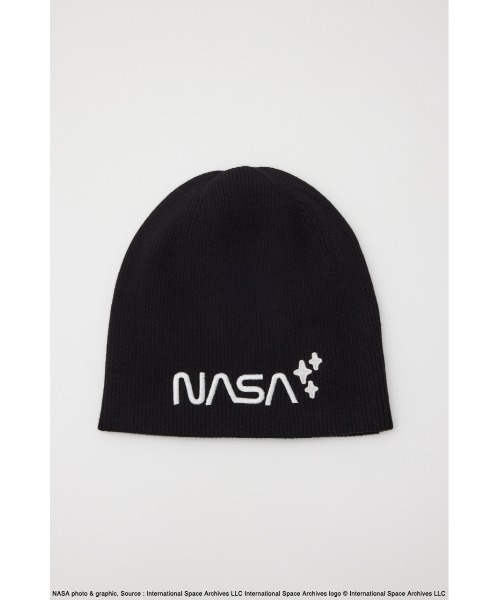 SLY（スライ）の「NASA 3D EMBROIDERY BEANIE ナサ スリーディー エンブロイダリー ビーニー（ニットキャップ/ビーニー・レディース・ブラック/グレー/ブルー・FREE）」の4枚目の写真