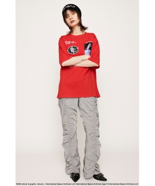 SLY（スライ）の「NASA 3D EMBROIDERY BEANIE ナサ スリーディー エンブロイダリー ビーニー（ニットキャップ/ビーニー・レディース・ブラック/グレー/ブルー・FREE）」の11枚目の写真